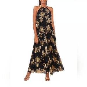 Macy's MSK Pleated Maxi Dress